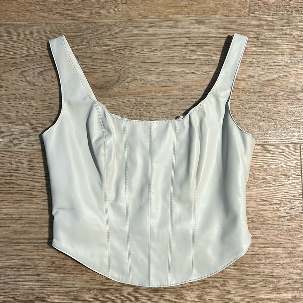 Abercrombie faux leather tank top - Picture 2 of 6
